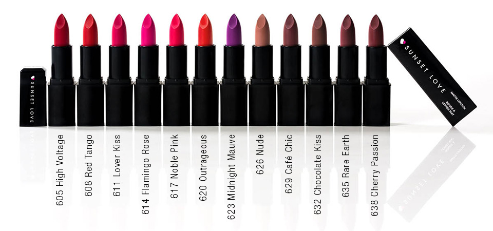 Mat lipsticks collection