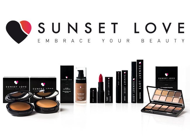 La gamme de produits Sunset Love Makeup